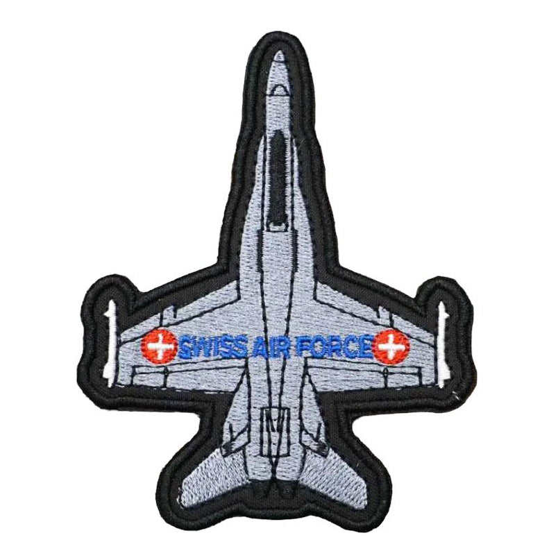 Swiss Air Force F/A-18 Hornet Velcro Patch Schweizer Luftwaffe Jäger Klett Aufnäher