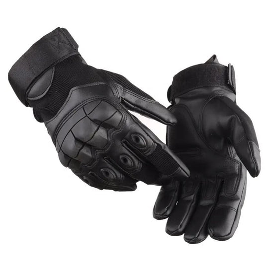 Tactical Resin Heavy Airsoft Gloves with Rubberized Knuckle Protection