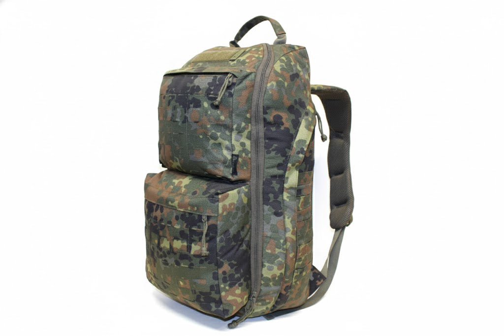 Taktischer Recon Assault Pack – 55 Liter – handgefertigt im Harz – 5-Farben-Flecktarn