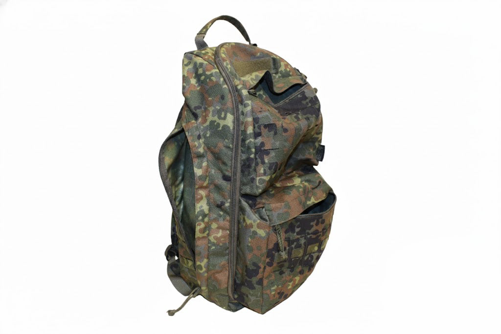 Taktischer Recon Assault Pack – 55 Liter – handgefertigt im Harz – 5-Farben-Flecktarn
