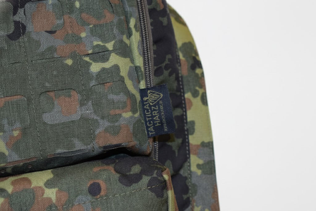 Taktischer Recon Assault Pack – 55 Liter – handgefertigt im Harz – 5-Farben-Flecktarn
