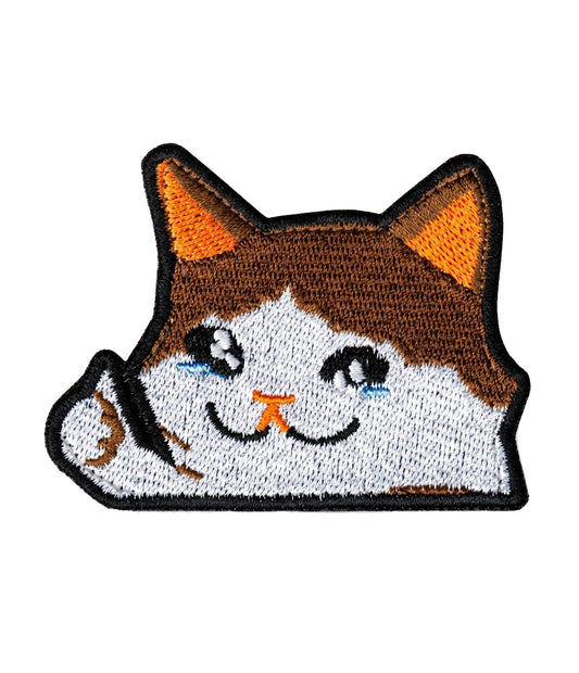 Thumbs Up Crying Cat Meme Airsoft Patch Katze Daumen Softair Klett Aufnäher