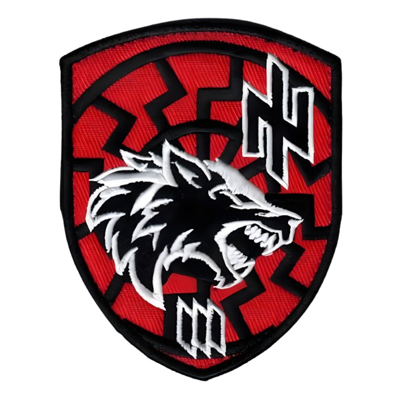 Ukraine 3rd Assault Brigade Wolf Logo Fabric Patch Azov Battalion Velcro Patch