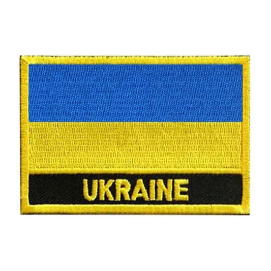 Ukraine Fahne Airsoft Patch Ukrainische Flagge Softair Klett Aufnäher