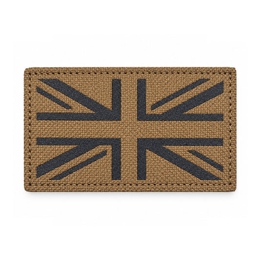 Union Jack IR Reflektor Patch Coyote Cordura UK Flagge Klett Aufnäher