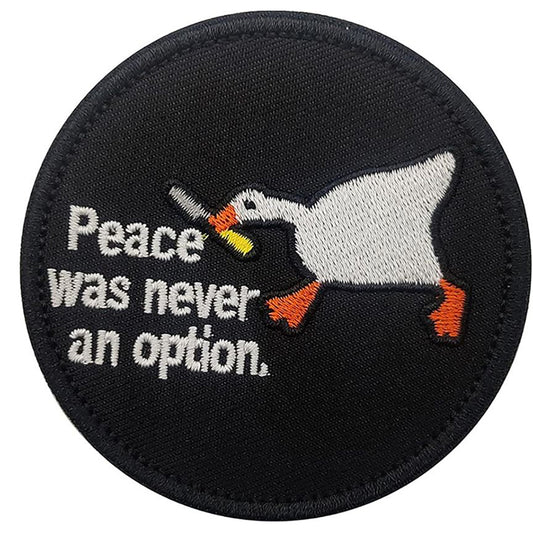 Untitled Goose Game Patch Gans Peace Was Never An Option Klett Aufnäher