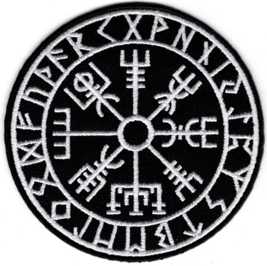 Vegvisir Viking Patch Compass Norse Rune Valhalla Viking Velcro Patch