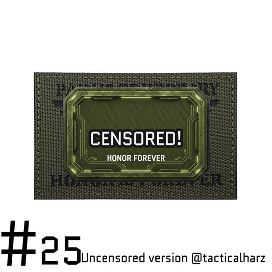 #25 Honor Forever Velcro Patch Olive TAC-HAMMER