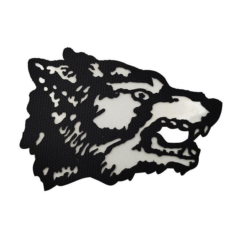 Wild wolf head 3D patch