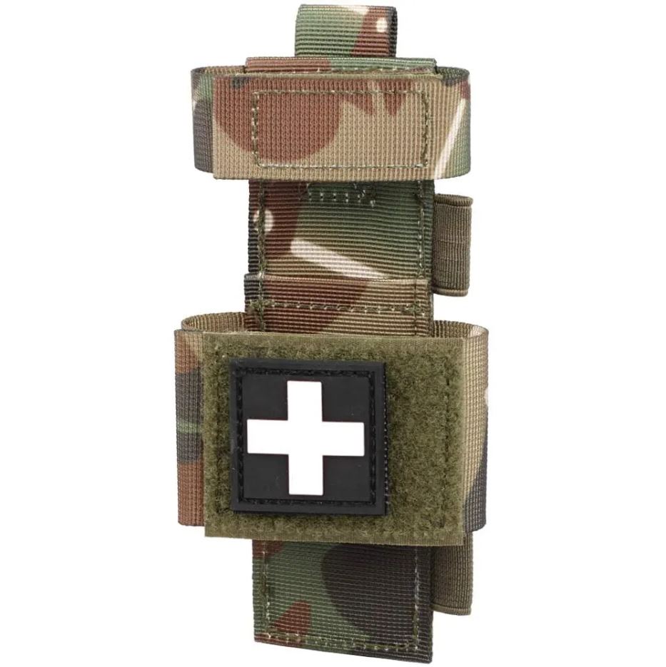 Tourniquet EMT MOLLE mount for SOF-T and CAT with Red Cross patch