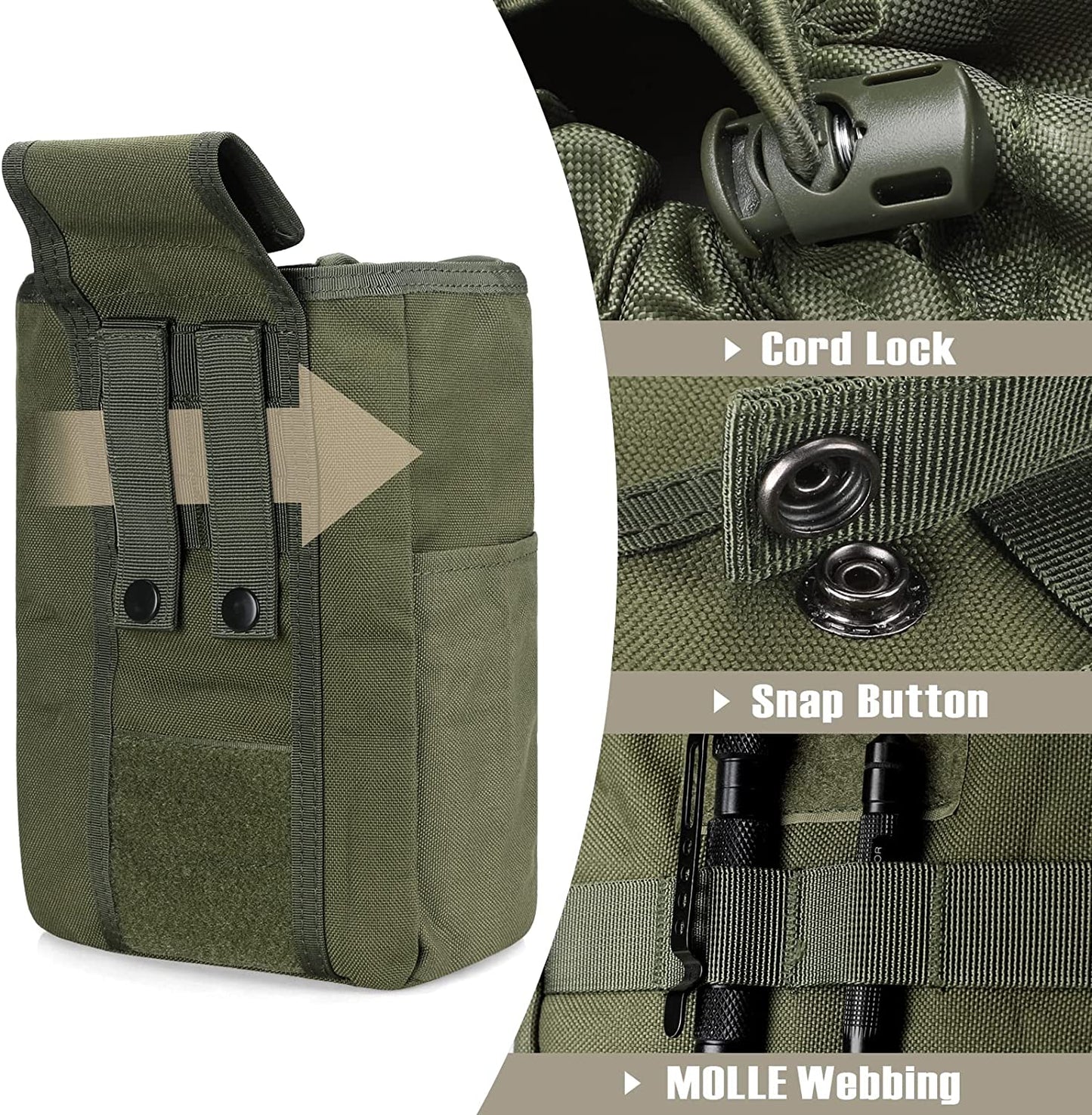 Molle Taktische Faltbare Mag Dump Pouch Oliv