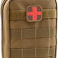 Taktische Erste Hilfe Tasche mit Rotkreuz Patch Molle Pouch