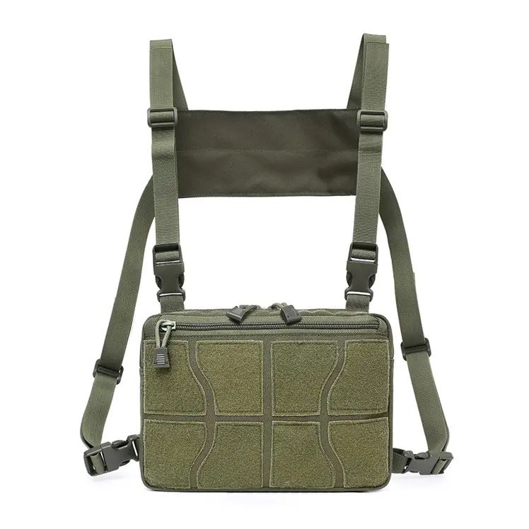 Tactical Recon Kit Molle Chest Rig with PALS Panel Pouch