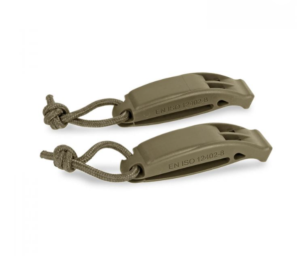 Mil-Tec Tactical signal whistle survival whistle Molle set of 2