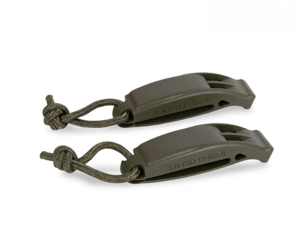 Mil-Tec Tactical signal whistle survival whistle Molle set of 2