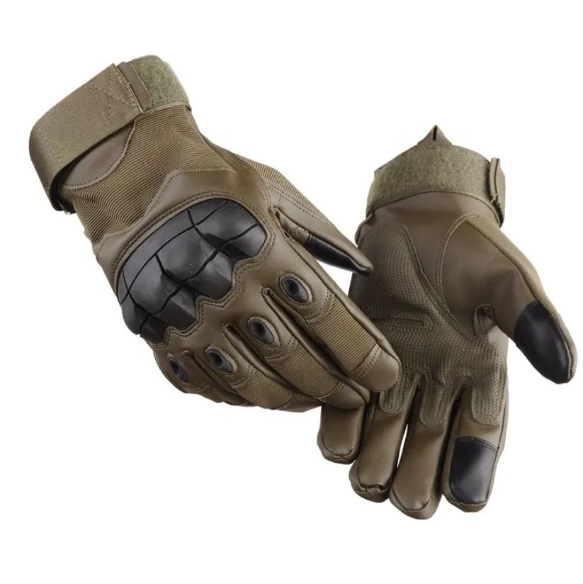 Tactical Harz Schwere Airsoft Handschuhe mit gummierten Knöchelschutz