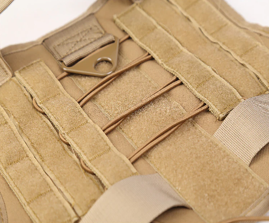 Tactical molle dog vest harness 