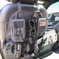 Tactical rear seat organizer with storage pockets and Molle for cars