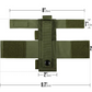 Tourniquet EMT MOLLE mount for SOF-T and CAT with Red Cross patch