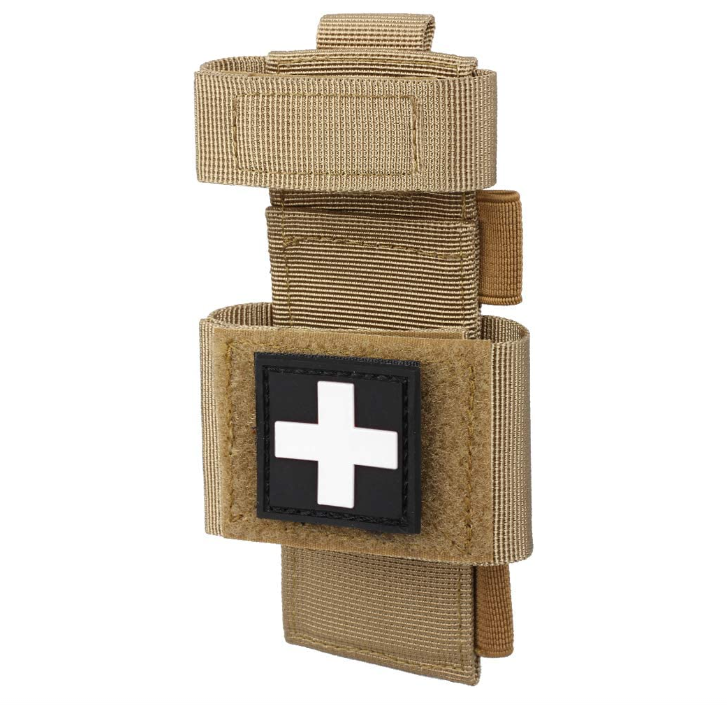 Tourniquet EMT MOLLE mount for SOF-T and CAT with Red Cross patch